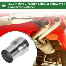 2.25 to 2.75" OD Mandrel Exhaust Bend Elbow Concentric Reducer Pipe Adapter