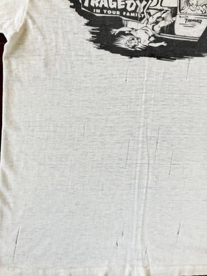Vintage 80s Thrasher Magazine T-Shirt. Prevent This Tragedy 50/50