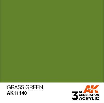 AK INTERACTIVE 11140 3GA GRASS GREEN (STANDARD) 17ml