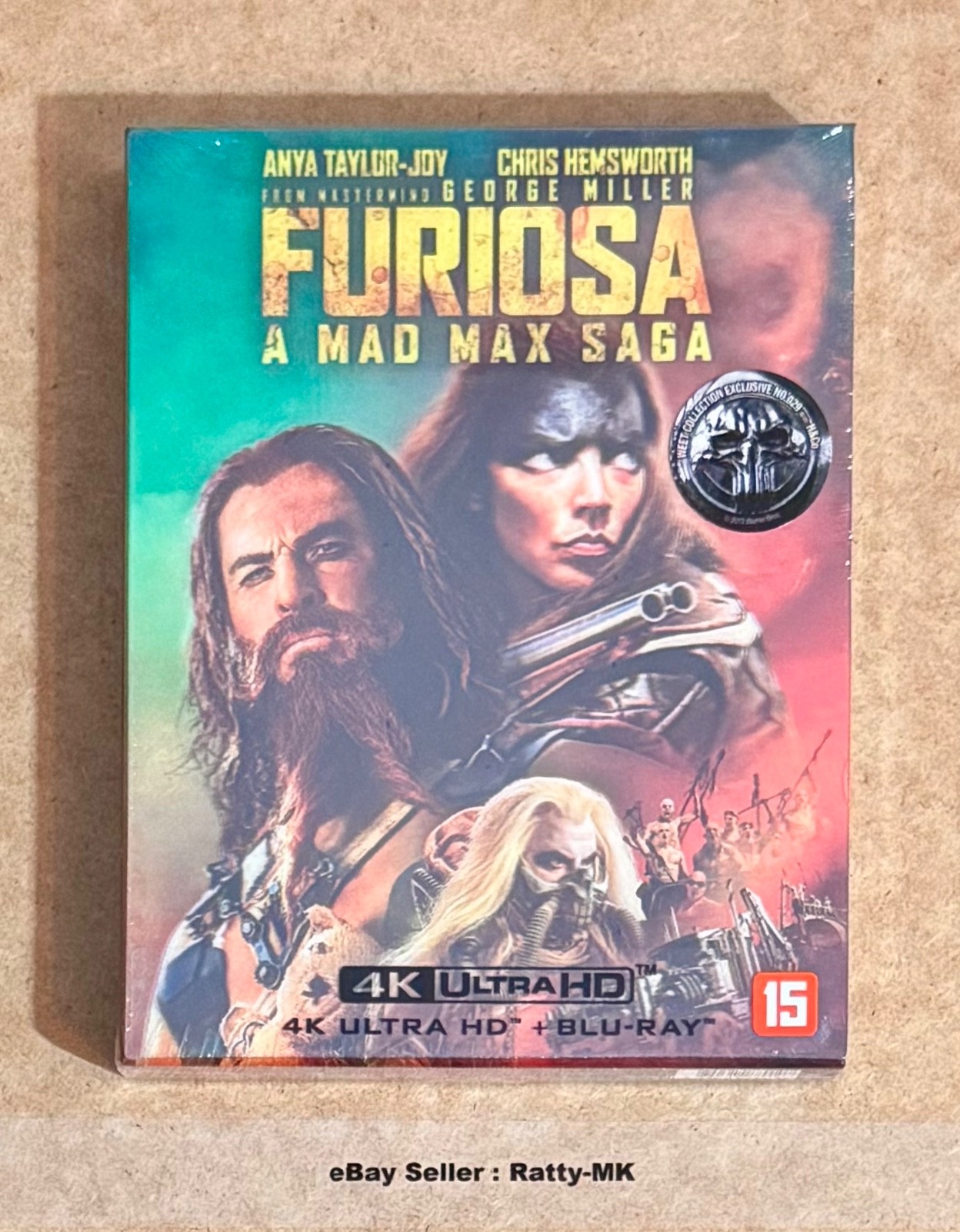 FURIOSA: A MAD MAX SAGA - WEET COLLECTION LENTICULAR 4K + BLU RAY STEELBOOK  NEW