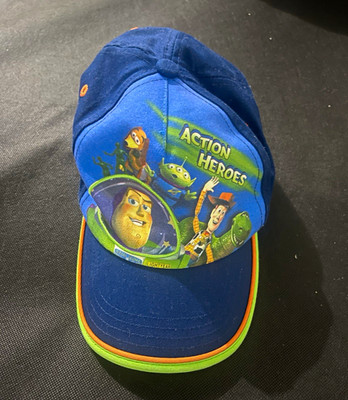 Disney Pixar Toy Story Action Heroes Buzz Woody Kids Blue Baseball Cap Hat