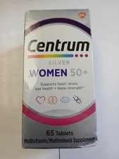 Centrum Silver Womens 50 Plus Multivitamin With Vitamin B & D3, 65 Ct Exp 10/26
