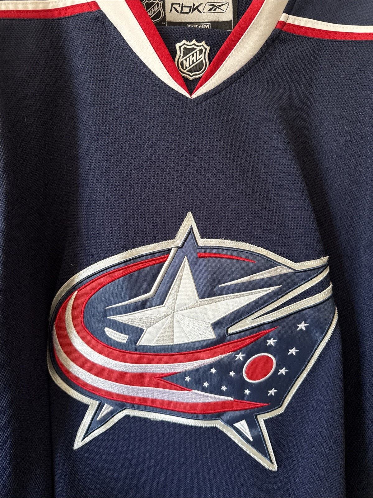 Men’s Reebok Steve Mason #1 Columbus Blue Jackets Jersey NHL Sz 52 - Blue thumbnail 2