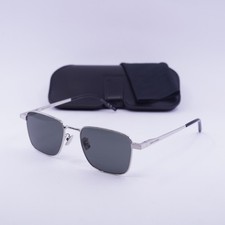New Saint Laurent SL529 002 Silver/Grey 52-18-145 Sunglasses