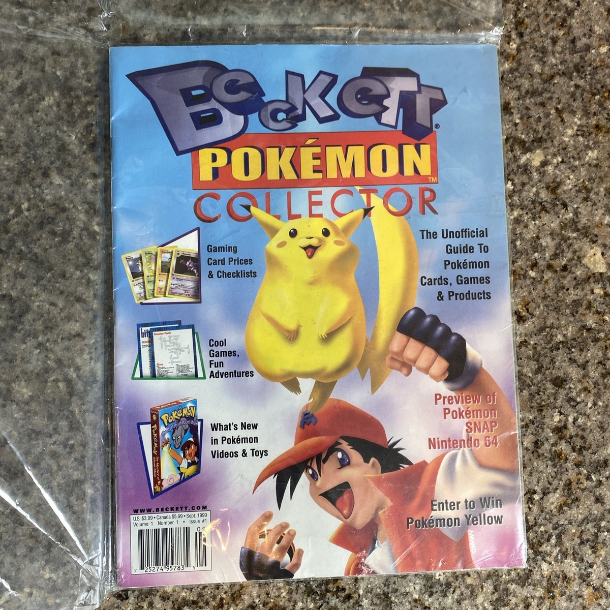 Beckett Pokemon Collector 1999 Vol 1 No 1 RARE Limited Edition