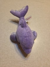 Aurora Plush 9" Purple Dolphin Shimmer Ocean