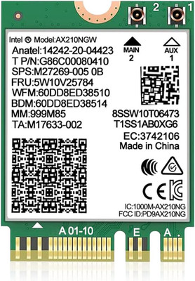 Wifi 6E Wireless Card Intel AX210 NGW Bluetooth 5.3 Tri-Band 5400Mbps Network Ad