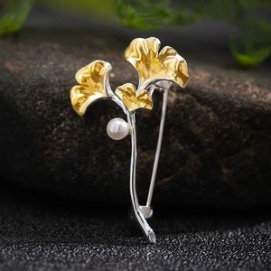 Authentic The Gilded Ginkgo Remembrance Brooch