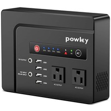 powkey 200W Portable Power Bank with AC Outlet, 146Wh Rechargeable Backup Lit...
