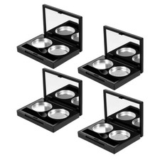 4 Pcs Coffret Double Fard À Paupières Palette De Blush Vide Joues Fards