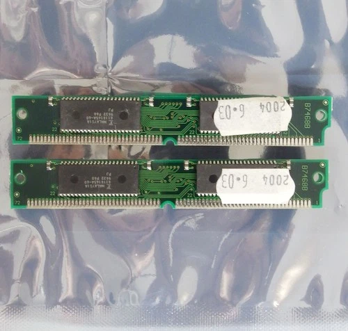 Set 2x Fujitsu 8118165A-60 8MB 16MB kit 60ns 72-pin SIMM EDO RAM