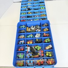 Thomas Friends MINIS Toy Train Collection with Blue Storage Case - Lot of 54
