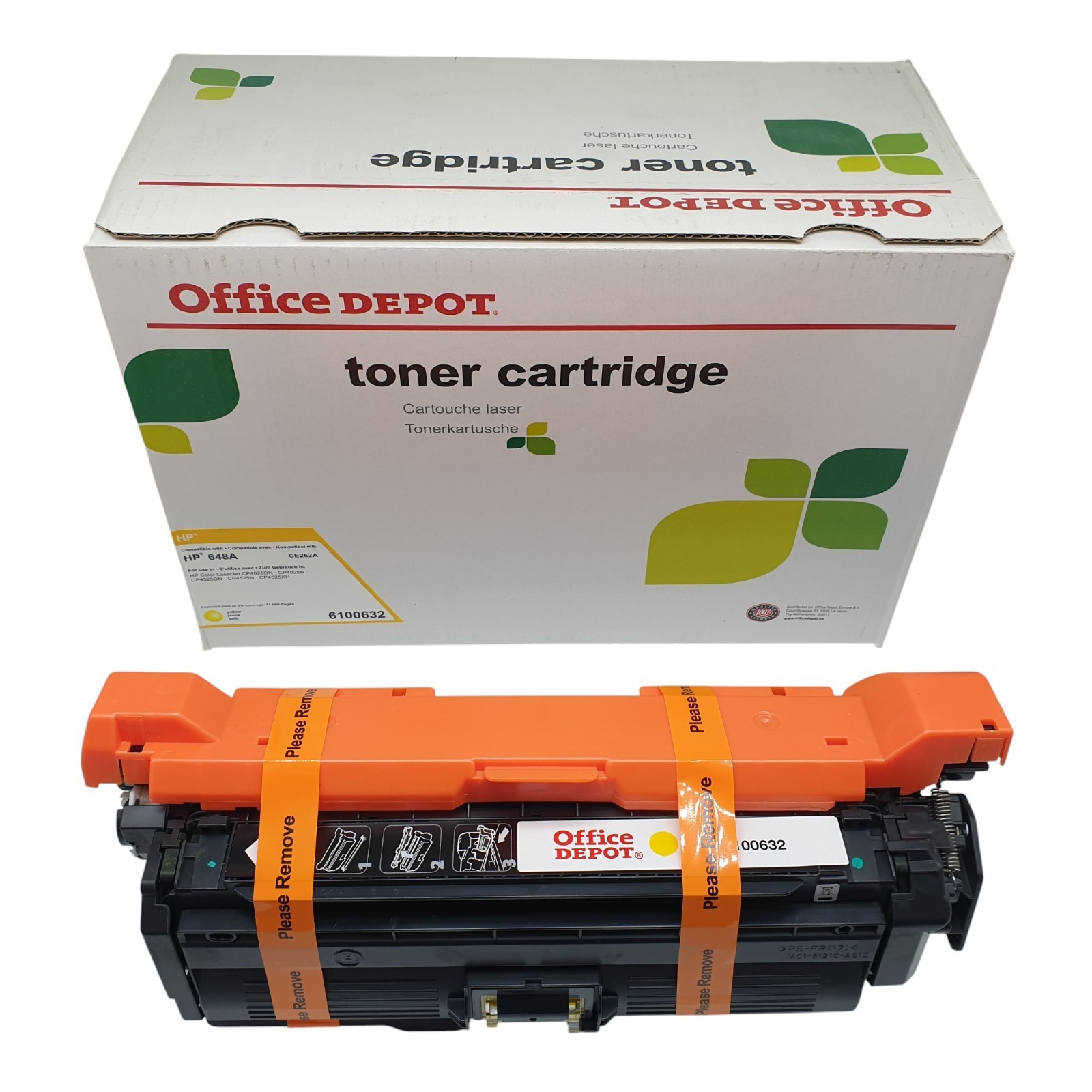 Compatible HP 648A Yellow Toner Cartridge Genuine Original CE262A Laserjet