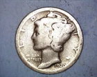 1920-S MERCURY DIME BELOW FINE COND.  *** 327-6A