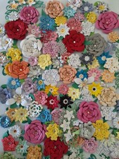 30 Handmade Flowers, Assorted Packs, Crafting Embellishments, Free Post 