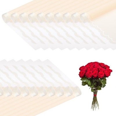 Blumenstrauß Geschenkpapier 20 Blatt, Blumenpapier wasserdicht gelb