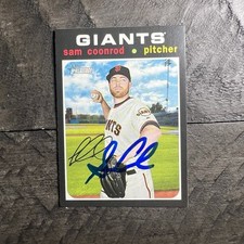 Sam Coonrod Signed IP Auto 2020 Topps Heritage Card #164 San Francisco Giants AU