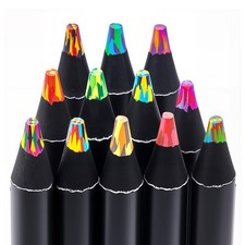 Valentines day gifts for kids classroom  12 Rainbow Colored Pencils,Art Suppli...