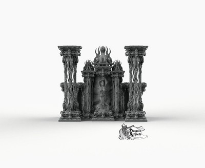 Ornate Necro Shrine - Printomancer3D Printomancer Miniatures Wargaming D&D DnD A