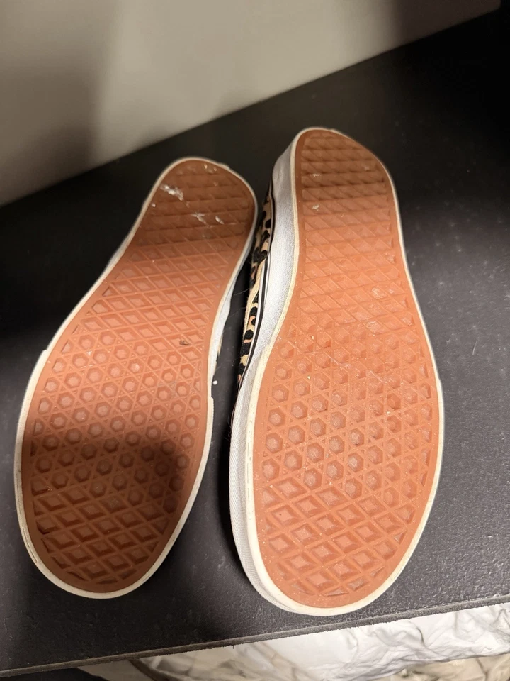 Vans Clásico Sin Cordones Estampado Leopardo (Hombre’s 7.5 Mujer’s 9) Lona Sin Cordones Foto 4 de 4