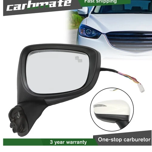 Right Side Mirror fits for 2015-2016 MAZDA CX-5 with Signal BSM Power Fold 9pin