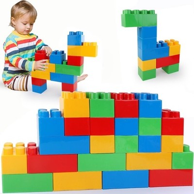 24PCS Giant Building Blocks for Toddlers, Large Stacking Bricks for Kids