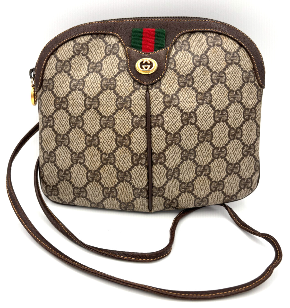 Gucci Sherry Line GG Supreme Shoulder Bag Vintage Crossbody Monogram Authentic