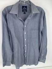 Stafford Tailored Culture Travel Performance Super Shirt Fitted 15 1/2 34-35