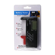 2 Pack Universal Battery Checker Small Battery Testers For AAA AA C D 9V 1.5V