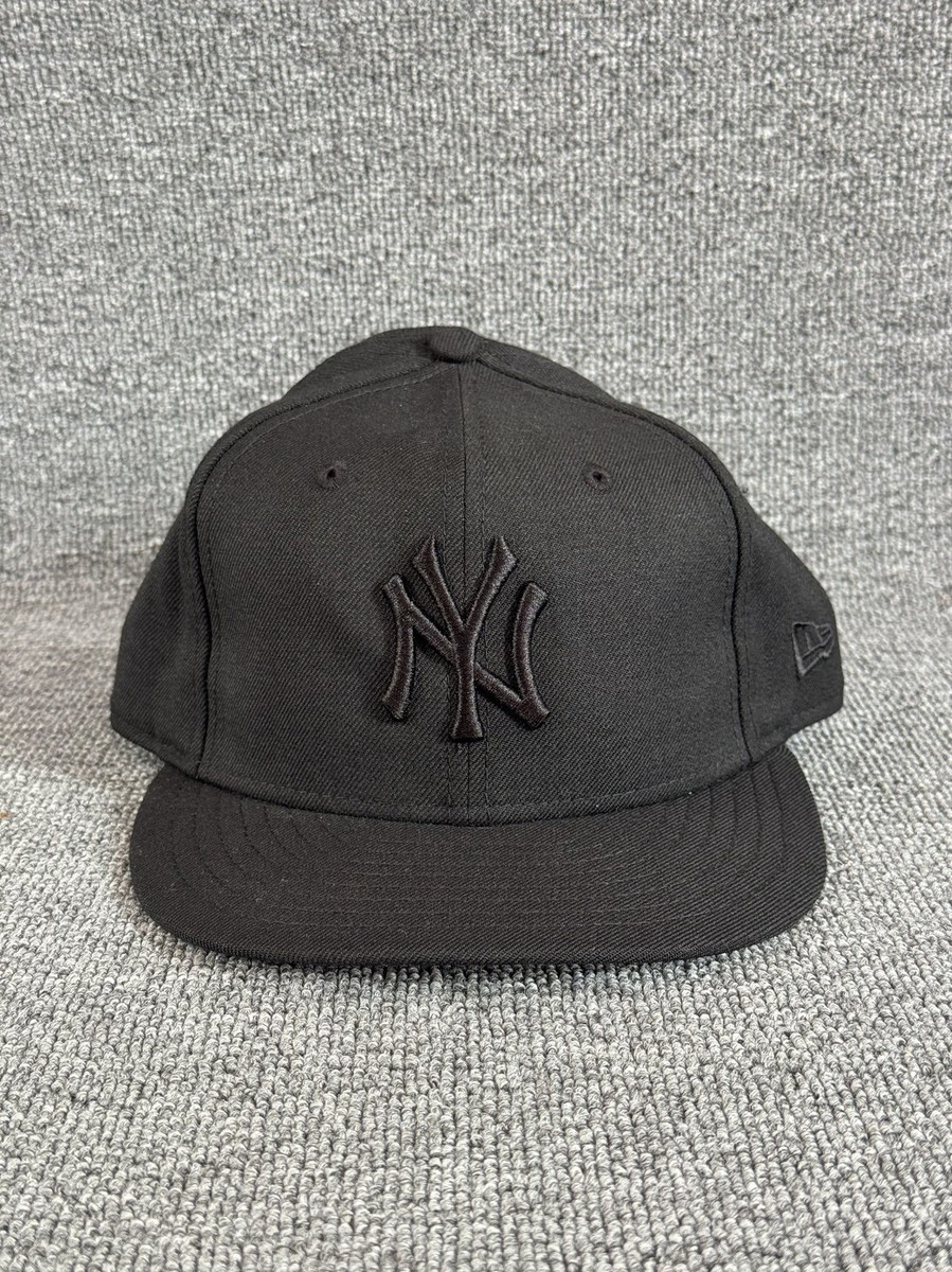 New Era Yankees 59FIFTY Fitted Hat Black Size 7 3 4 MLB Cap