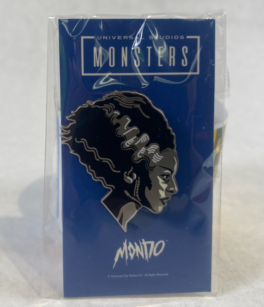 Bride of Frankenstein Head Universal Monsters Enamel Pin Mondo Tom Whalen