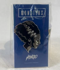 Bride of Frankenstein Head Universal Monsters Enamel Pin Mondo Tom Whalen