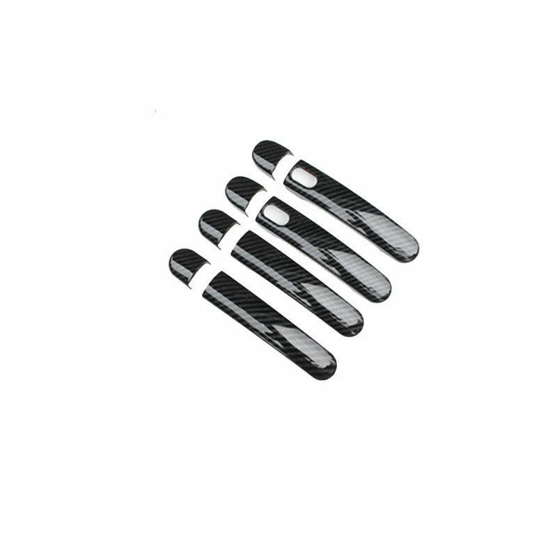 Exterior Side Smart Door Handle Trim For 2010-16 Volkswagen Tiguan Carbon Fiber - Изображение 4 из 4