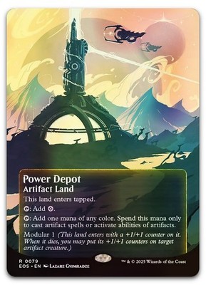 Power Depot (0079) (Borderless) #79 (Foil) (NM) Edge of Eternities EOS Magic MTG