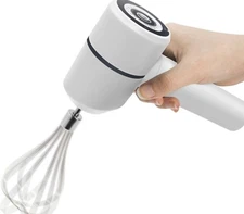 Portable Mini Wireless Electric Egg Beater Handheld USB Rechargeable Mixer Wisk