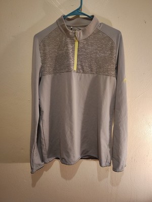 Adidas Michigan Wolverines Pullover Jacket Gray Graphic Logo NCAA Men s [Size] M