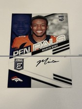 2023 Panini Donruss Elite Marvin Mims Pen Pals Auto On Card Auto