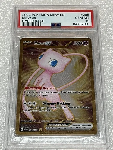 2023 Pokemon Mew EN-151 MEW ex #205 Hyper Rare PSA 10
