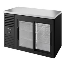 True TBR48RISZ1LB111 48 in Bar Back Cooler W/ 2 Glass Doors