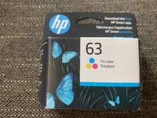 NEW Genuine HP 63 Tri-Color Ink Cartridge Tri Color March 2026