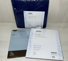 Creative Memories Dark Blue Cover Set 8"x8"  Pages  Page Protectors NIP