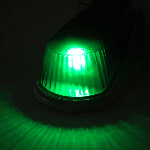 For Ford F150 F250 5pcs Roof Top Cab Marker Lights Clear Lens+5X Green LED Bulb - Picture 2 of 9