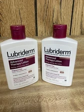 2 Pack Lubriderm Body Lotion Advanced Therapy Intensely Hydrates Dry Skin 6oz