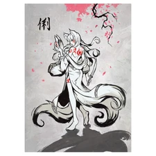 Kiyomi – The Clever Fox – MTG Size – 100 Textured Matte Card Sleeves