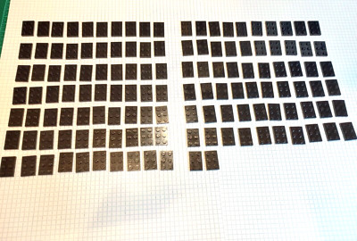 132 pieces Black Genuine Lego 2 x 3 Plate Prt 3021 Goth Castle Star Wars WYSIWYG
