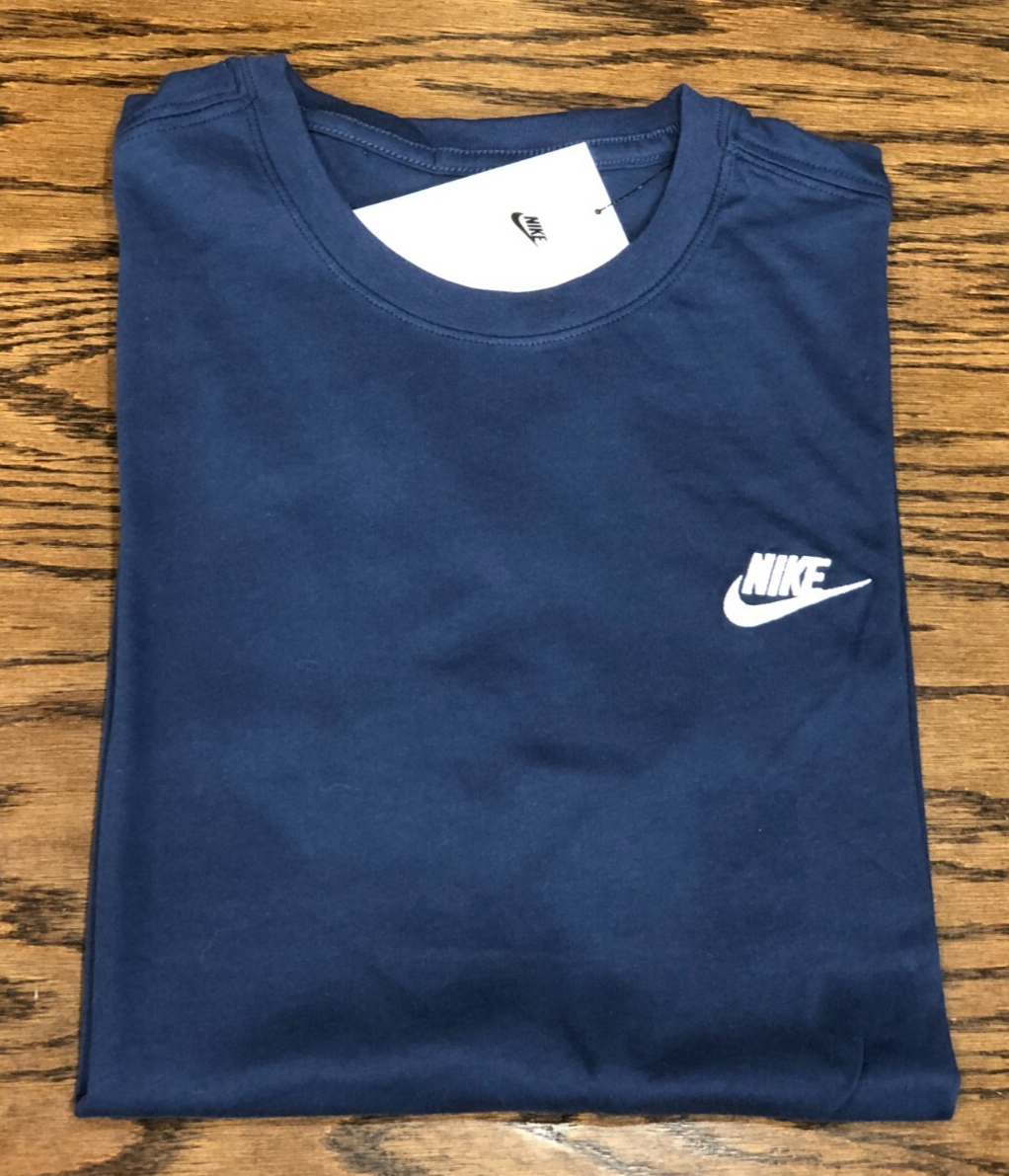 nike club t shirt navy