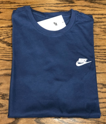 *NEW* Men NIKE ESSENTIAL SPORTSWEAR CLUB TEE MIDNIGHT NAVY (AR4997 410)  