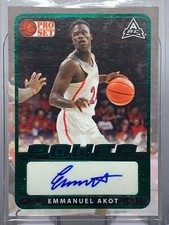 2021-22 Pro Set Power #PA-EA1 Emmanuel Akot Auto Green /50 ARIZONA
