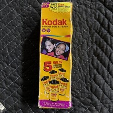 Kodak Gold 200 Speed 35mm Color Print Film 5 Rolls 24 Exposure New 02/2006