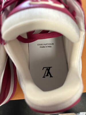 SIZE 9LV/10US LOUIS VUITTON BY VIRGIL LV MONOGRAM TRAINER FUCHSIA